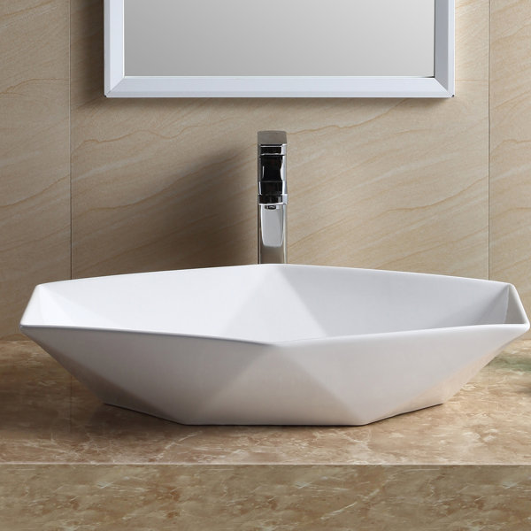 Modern Vitreous China Specialty Vessel Bathroom Sink & Reviews AllModern